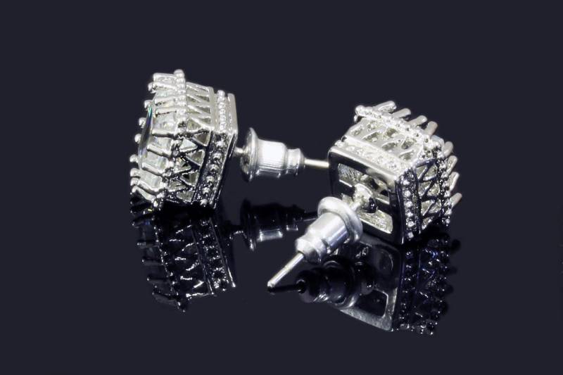 Ohrringe mit Zirkonia Ohrstecker Ohrhänger Ohrschmuck, OS-10 von vendor-unknown