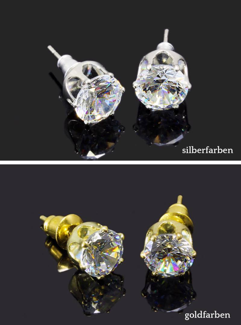 Ohrstecker mit Zirkonia Ohrringe Ohrhänger Ohrschmuck, OS-15 von vendor-unknown