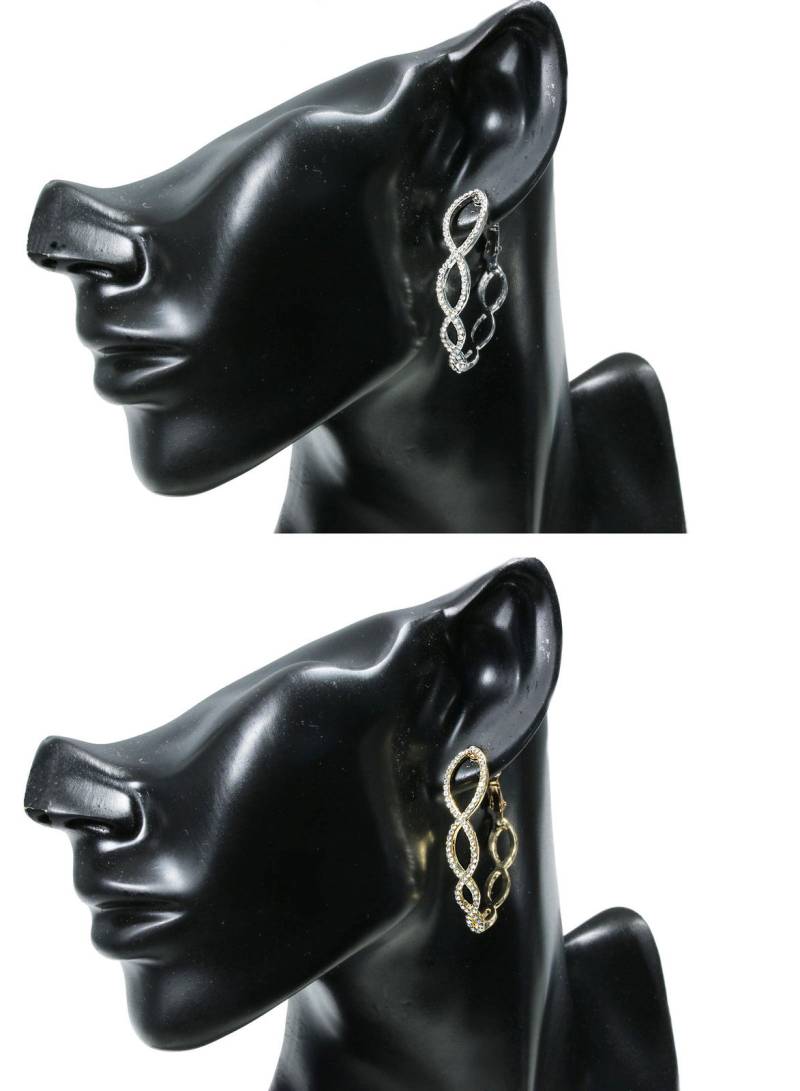 Ohrstecker mit Zirkonia Ohrringe Ohrhänger Ohrschmuck Crystal Creolen, OS-55 von vendor-unknown