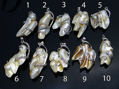 Perlmutt Anhänger mit Collierschlaufe von vendor-unknown