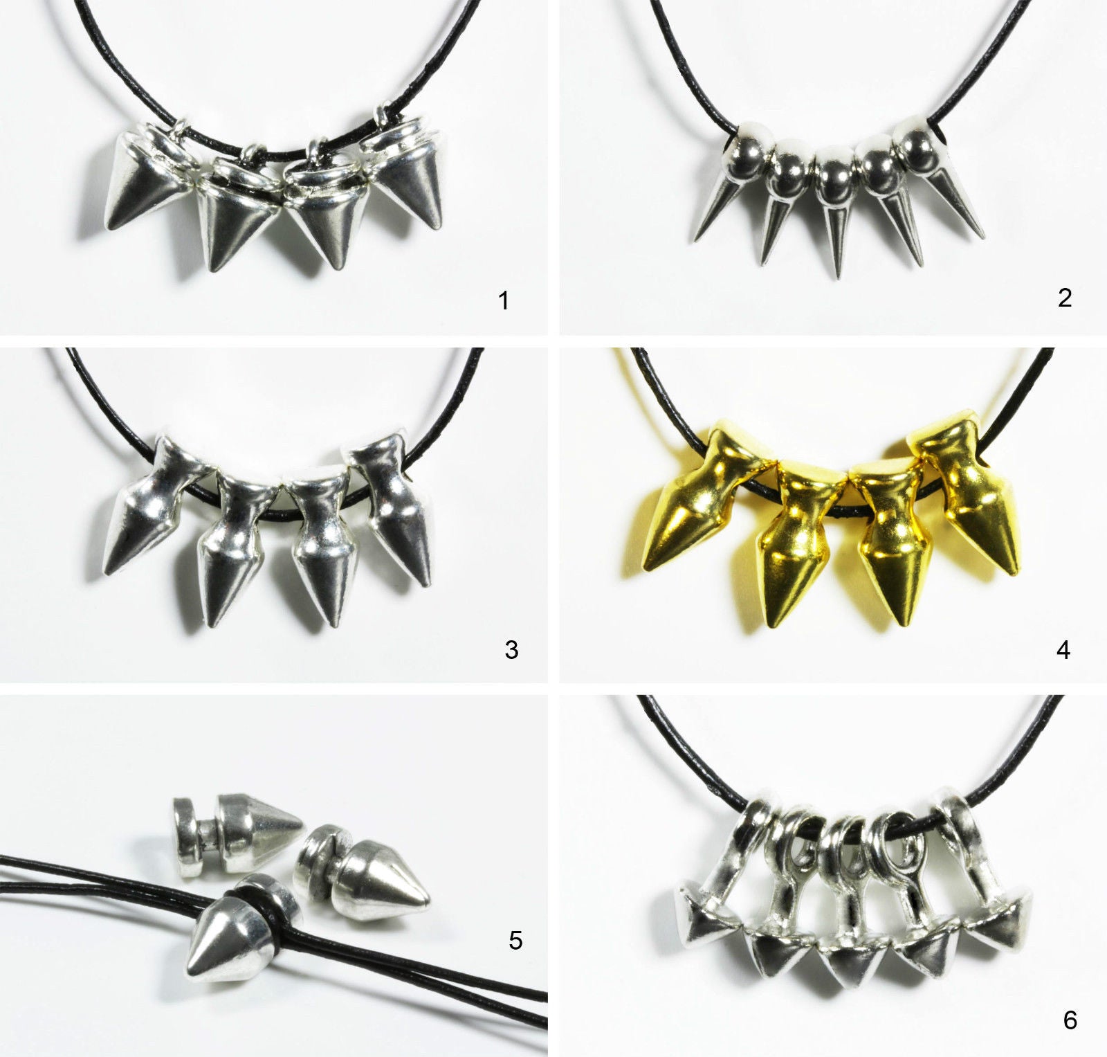 Schmucknietenmit Loch Anhänger Killernieten Spikenieten von vendor-unknown