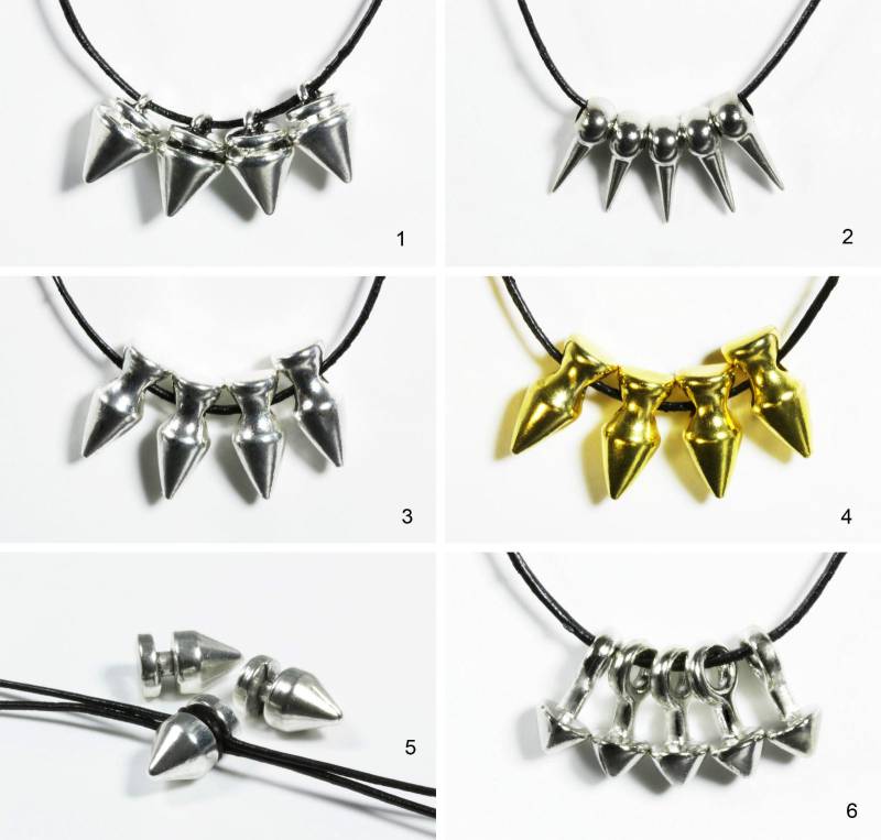 Schmucknietenmit Loch Anhänger Killernieten Spikenieten von vendor-unknown