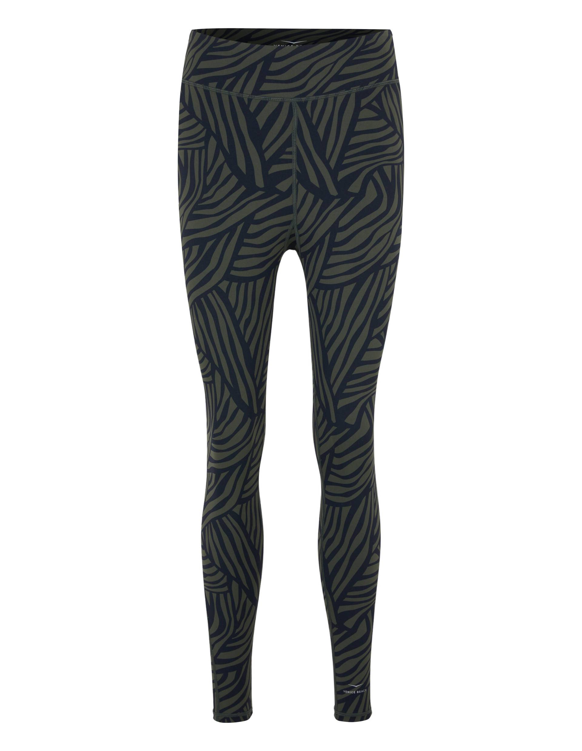 venice beach - VB_Keeva 1117 AOP Tights 1/1 aop line art small_pine - Gr. - L von venice beach