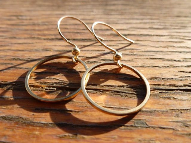 Gold Oder Rhodium Kreis Creolen von venicemama