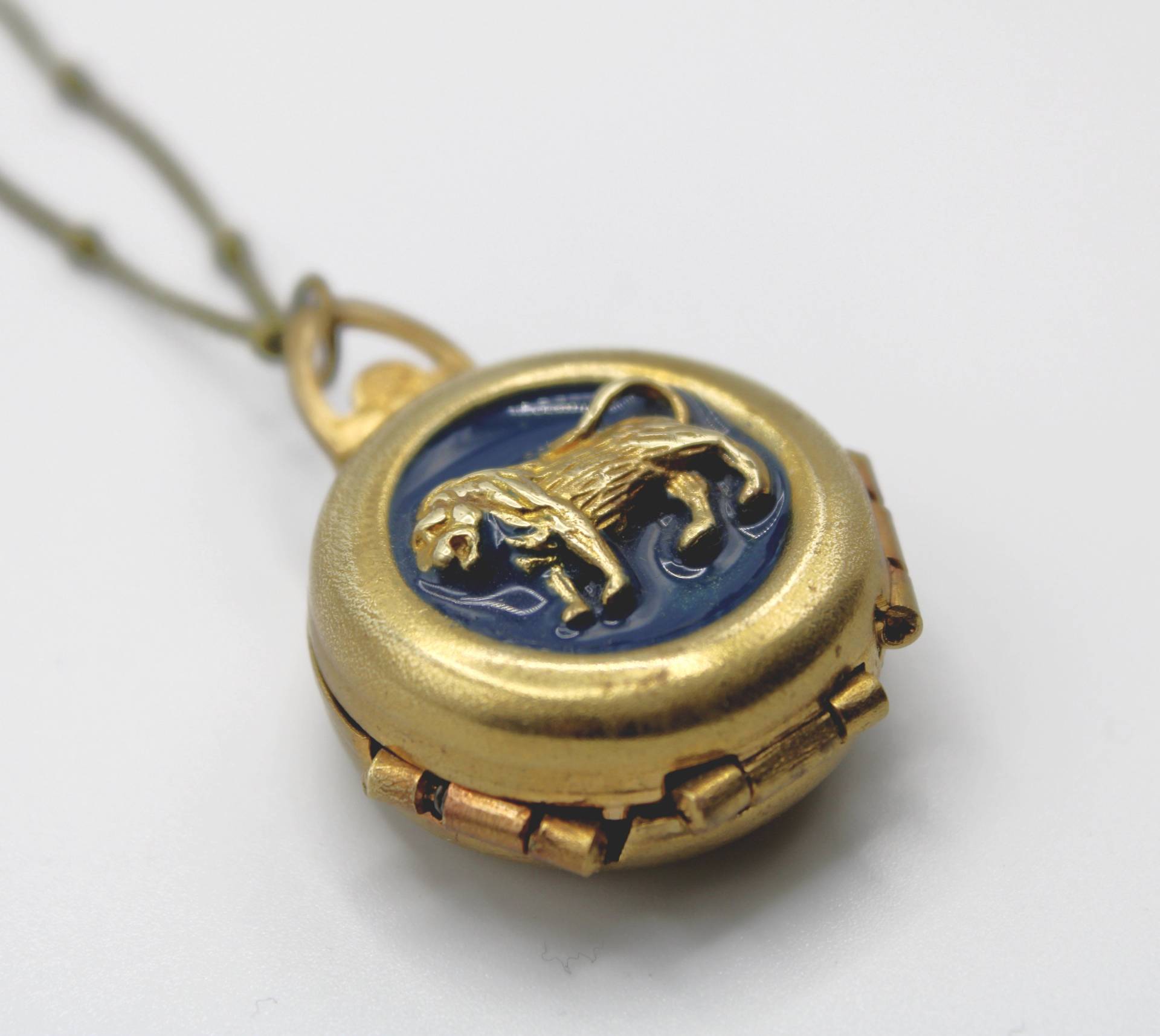 Unglaubliche Vier-Wege-Medaillon Löwe Halskette Familie Album Lockets Trauer Schmuck 4 Bild Foto Einzigartiges Geschenk Anpassen Personalisieren Leo von verabel