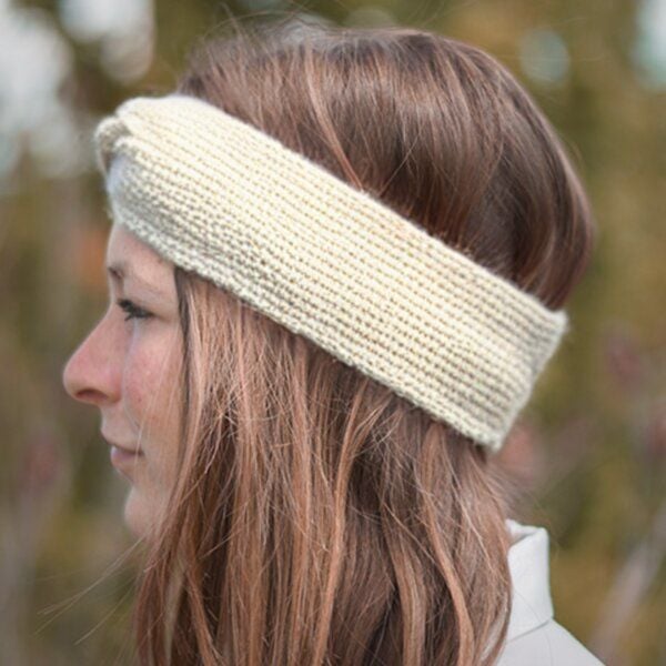 verdonna Handgestricktes Stirnband aus reiner Alpakawolle von verdonna