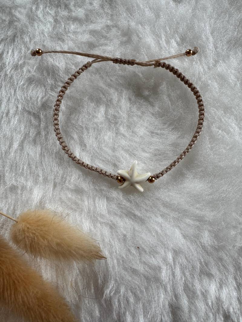 Armband/Boho Makramee Seestern Maritim von verknuepfbar