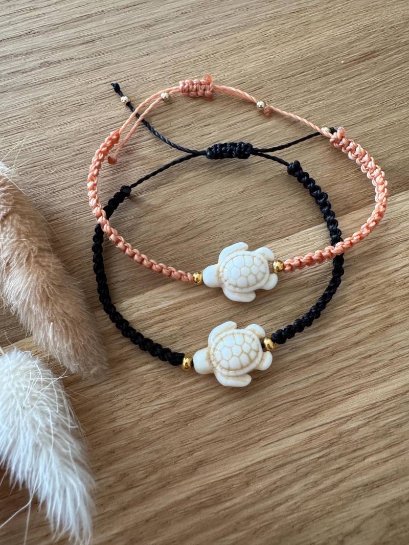 Armband/Maritimes Boho Makramee Schildkröte Armband/Maritimes Boho Makramee Schildkröte von verknuepfbar