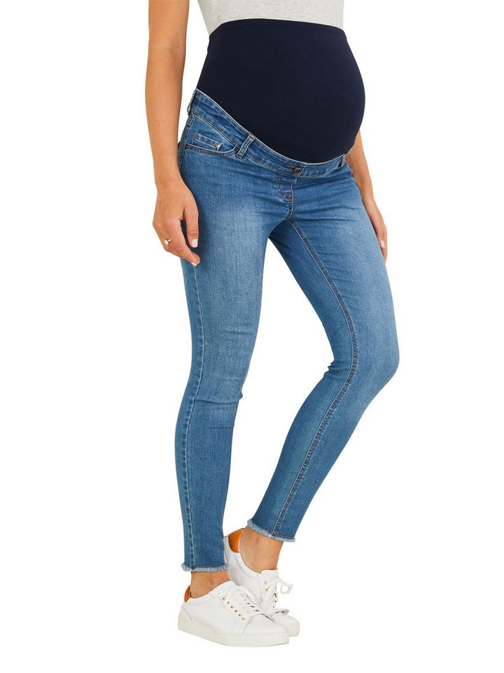 vertbaudet Umstandsjeans 7/8 Slim-Fit-Jeans für die Schwangerschaft, Bundweite verstellbar von vertbaudet