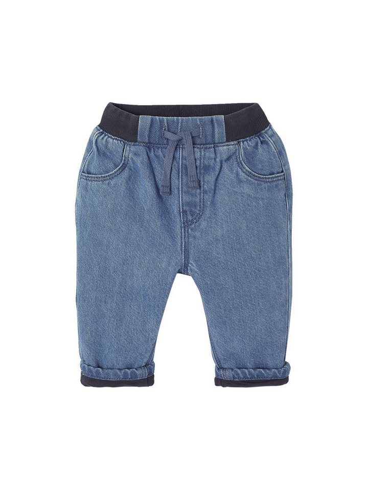 vertbaudet Regular-fit-Jeans Baby Jeans, gefüttert, mit elastischem Bund von vertbaudet
