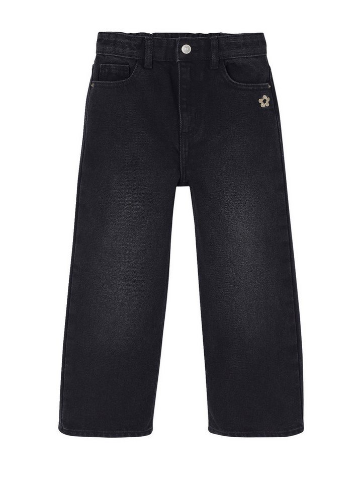 vertbaudet 7/8-Caprijeans Weite Mädchen Jeans mit Dehnbund Bundweite verstellbar von vertbaudet