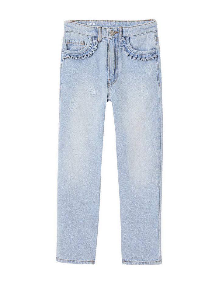 vertbaudet 7/8-Caprijeans Gerade Mädchen Jeans, Hüftweite SLIM von vertbaudet