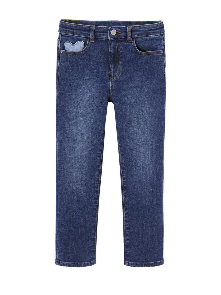 vertbaudet 7/8-Caprijeans Mädchen Slim-Jeans, Hüftweite REGULAR von vertbaudet