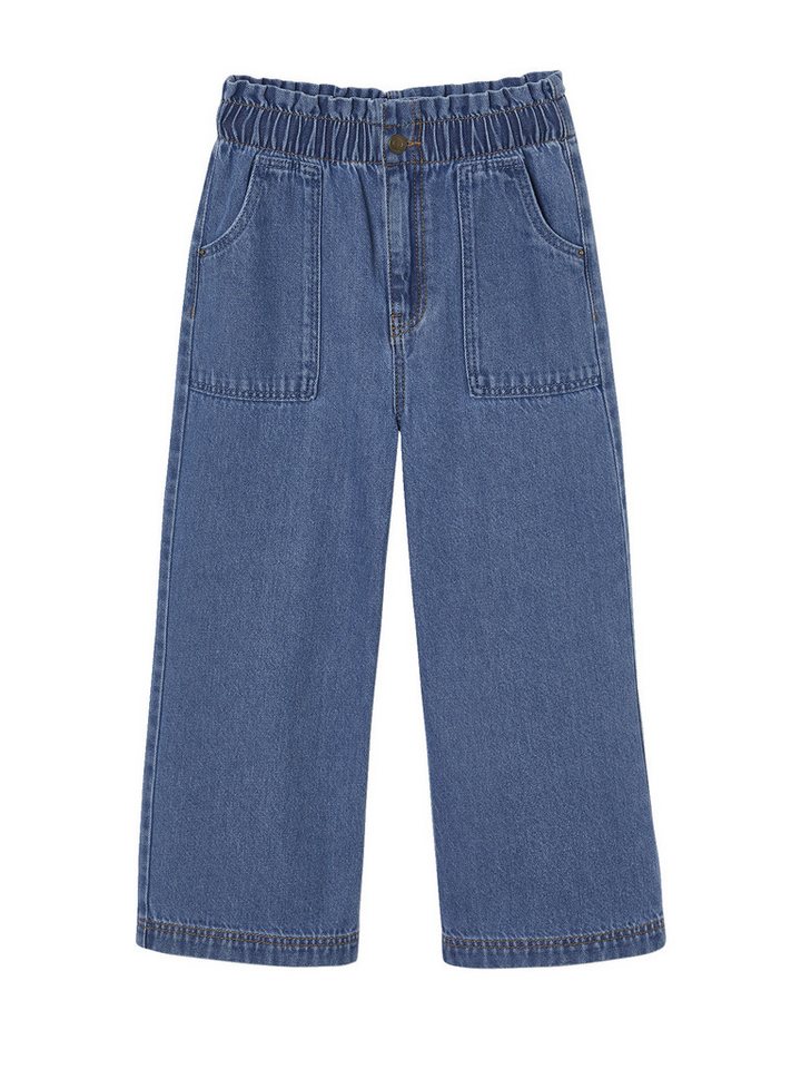 vertbaudet 7/8-Caprijeans Weite Mädchen Jeans im Worker-Style von vertbaudet