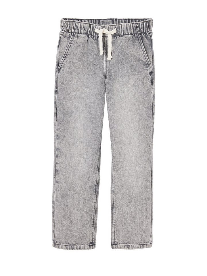 vertbaudet 7/8-Caprijeans Weite Jungen Jeans mit Dehnbund Bundweite verstellbar von vertbaudet