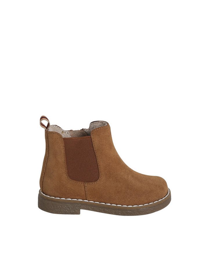 vertbaudet Baby Mädchen Leder-Boots mit Reißverschluss Babystiefel von vertbaudet