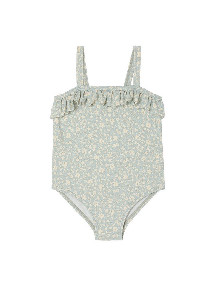 vertbaudet Badeanzug Geblümter Mädchen Baby Badeanzug mit Volants von vertbaudet