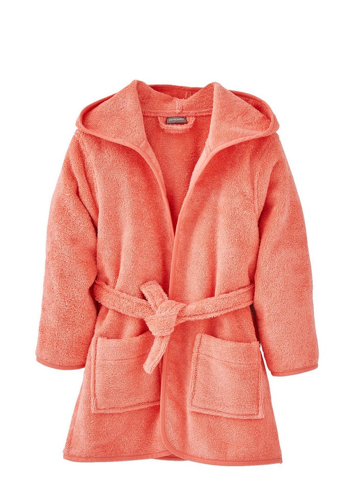 vertbaudet Bademantel Kinder Bademantel mit Kapuze, Frottee von vertbaudet