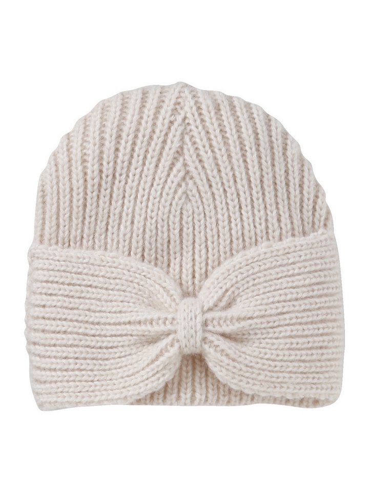 vertbaudet Beanie Mädchen Mütze aus Rippenstrick, Zierschleife von vertbaudet
