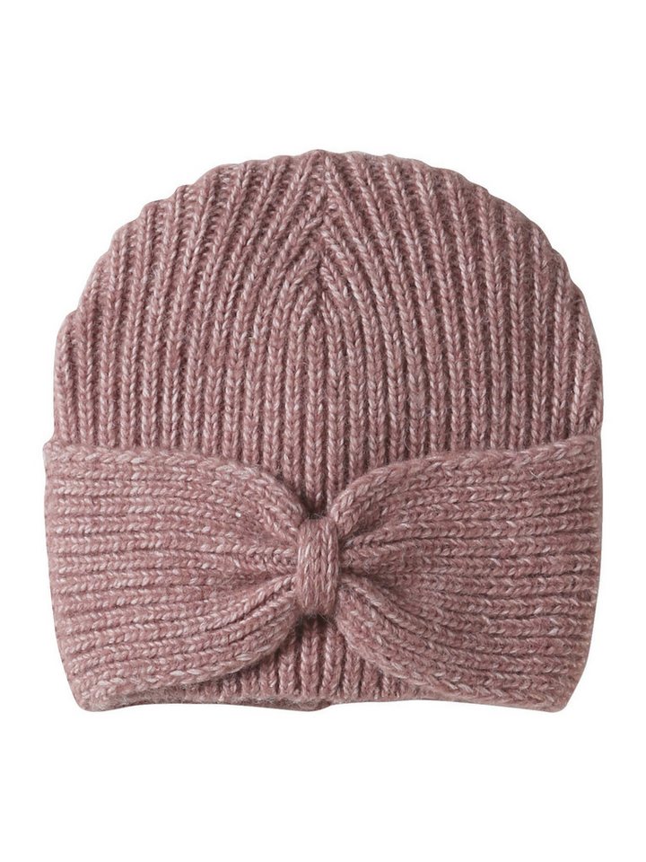 vertbaudet Beanie Mädchen Mütze aus Rippenstrick, Zierschleife von vertbaudet