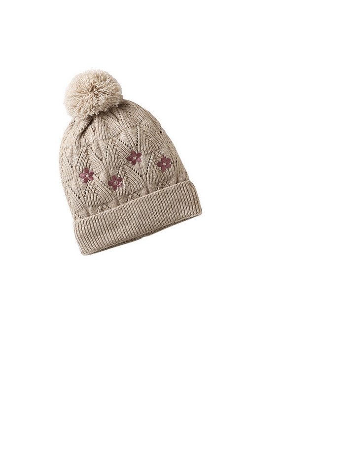 vertbaudet Beanie Mädchen Set: Mütze, Snood & Fäustlinge Set, 3-teilig, Lochmuster und Stickereien von vertbaudet