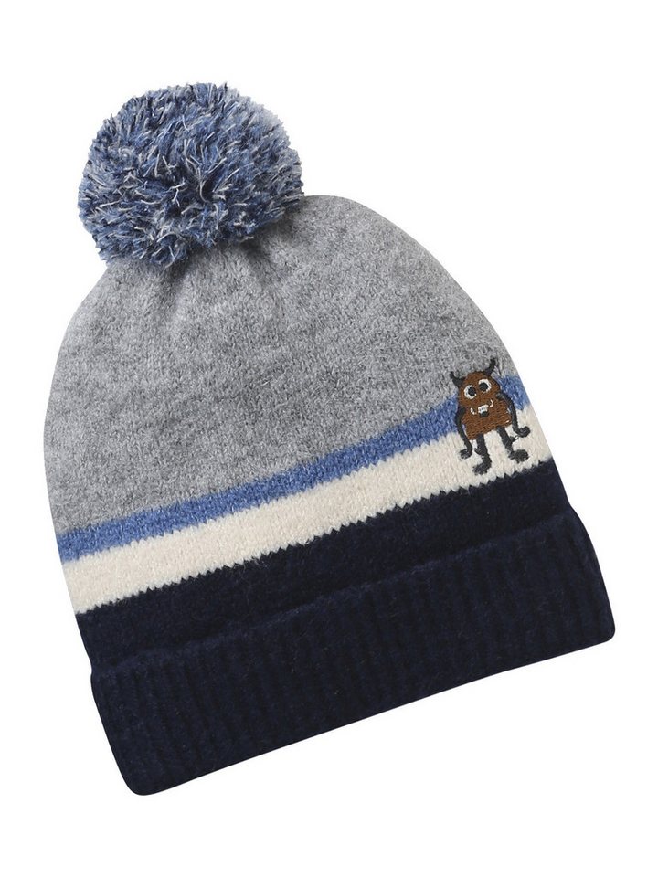 vertbaudet Beanie Strickmütze mit Monster-Motiv für Jungen vertbaudet Beanie Strickmütze mit Monster-Motiv für Jungen von vertbaudet
