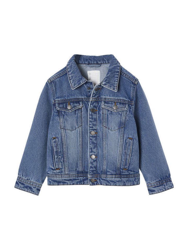 vertbaudet Blouson Jungen Jeansjacke mit Steppnähten von vertbaudet