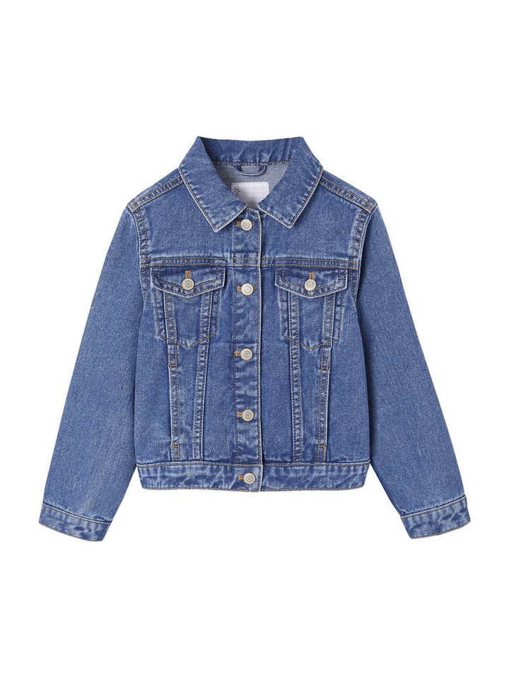 vertbaudet Blouson Mädchen Jeansjacke mit Druckknöpfen von vertbaudet