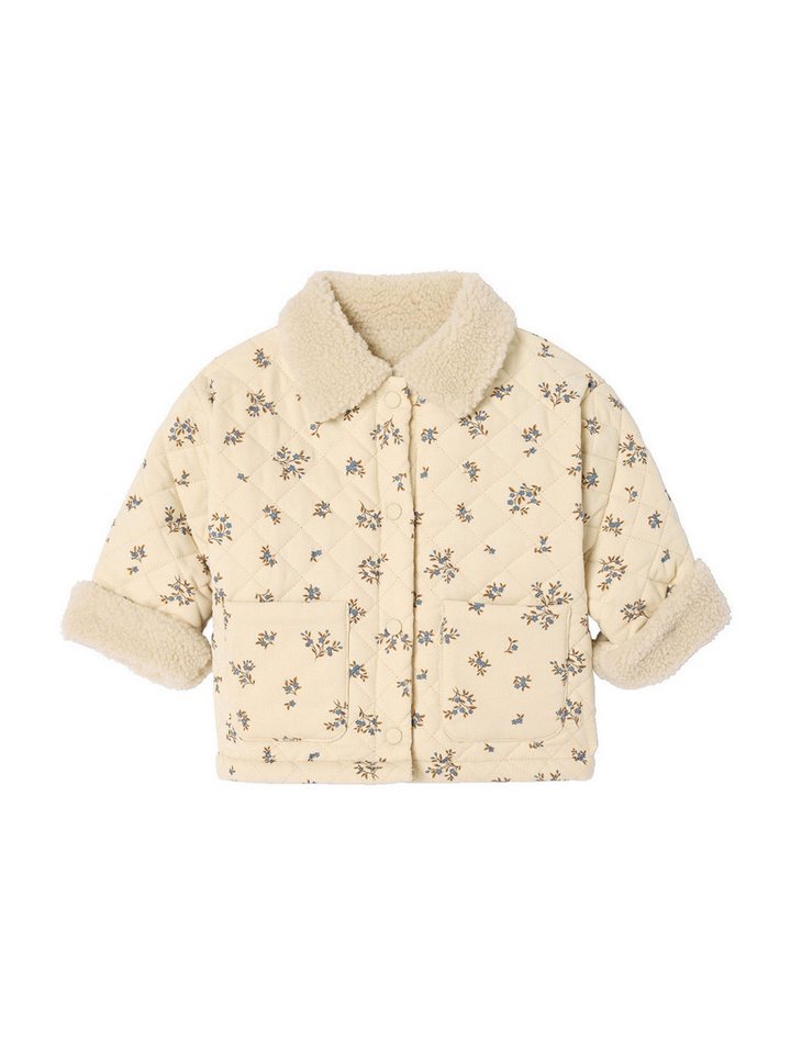 vertbaudet Blouson Baby Samt-Steppjacke mit Recycling-Polyester von vertbaudet