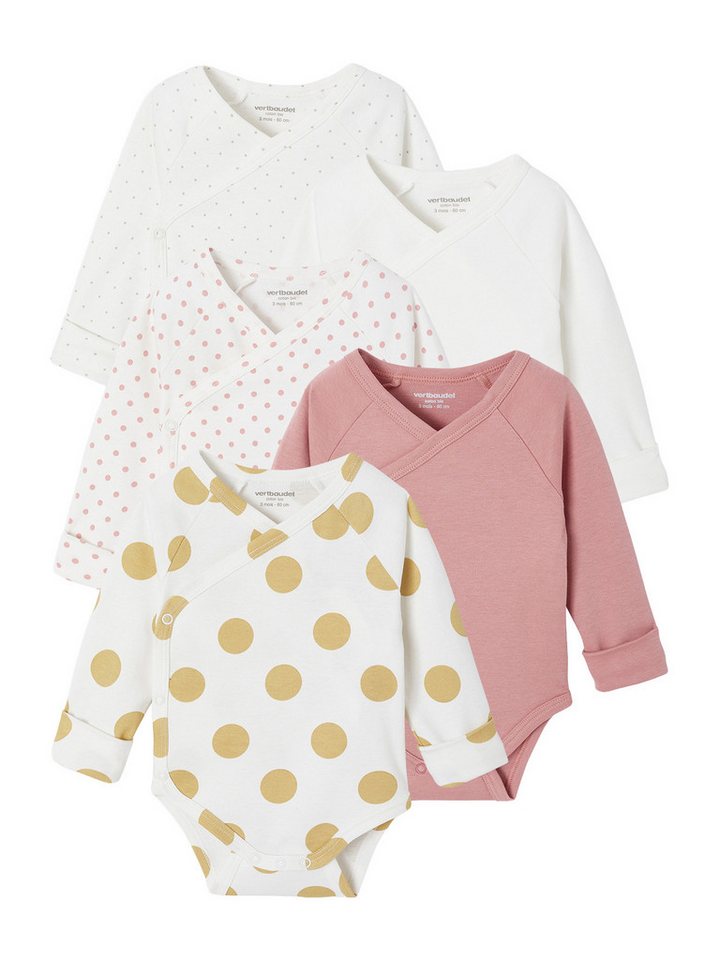 vertbaudet Langarmwickelbody 5er-Pack von vertbaudet