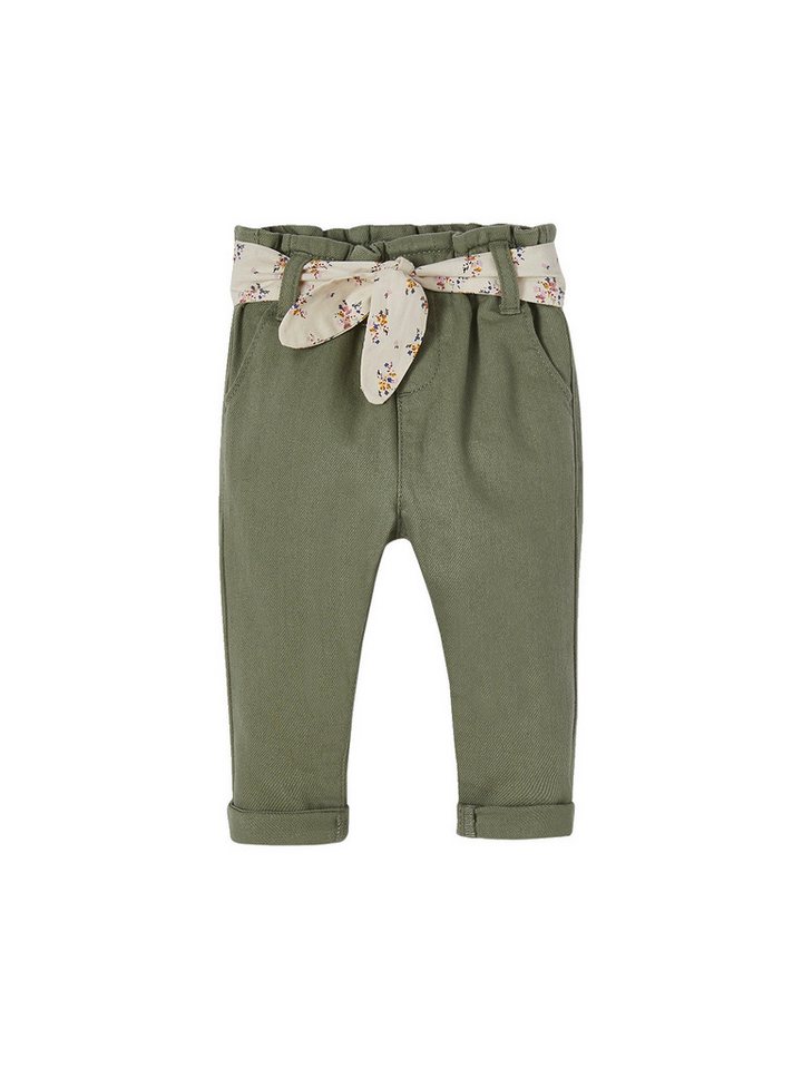 vertbaudet Cargohose Baby Paperbag-Hose mit Gürtel von vertbaudet