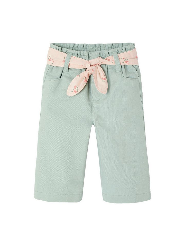 vertbaudet Cargohose Weite Baby Hose mit Bindegürtel von vertbaudet