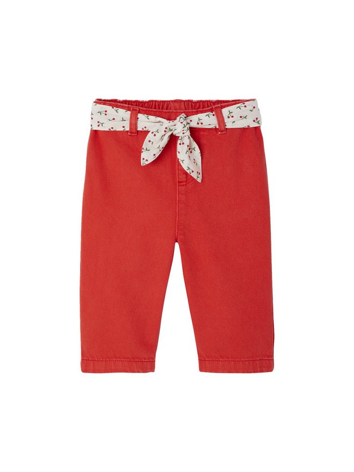 vertbaudet Cargohose Weite Baby Hose mit Bindegürtel von vertbaudet