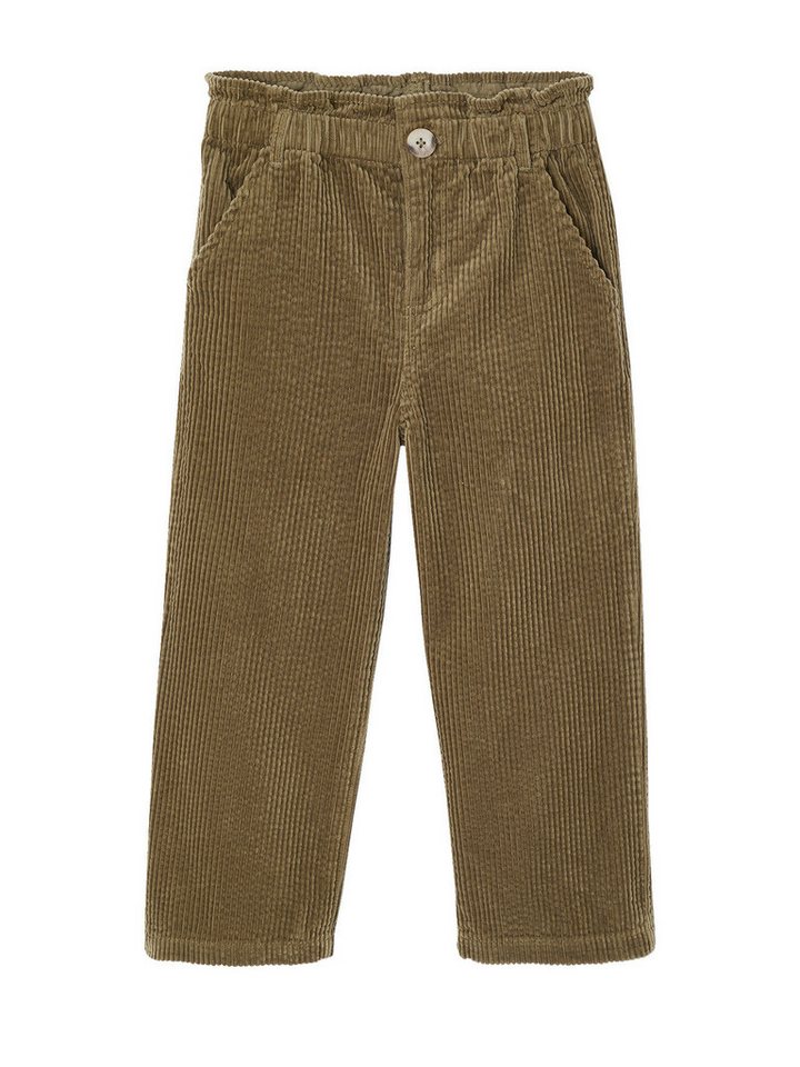 vertbaudet Cargohose Weite Mädchen Cordhose mit Paperbag-Bund von vertbaudet