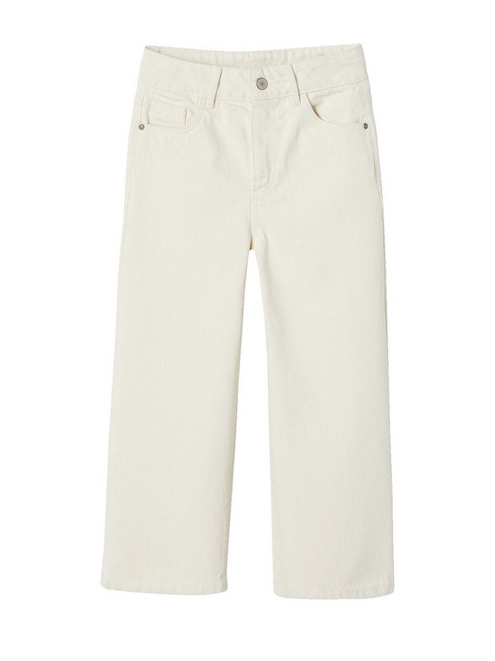 vertbaudet Cargohose Weite Mädchen Stoffhose Bundweite verstellbar von vertbaudet