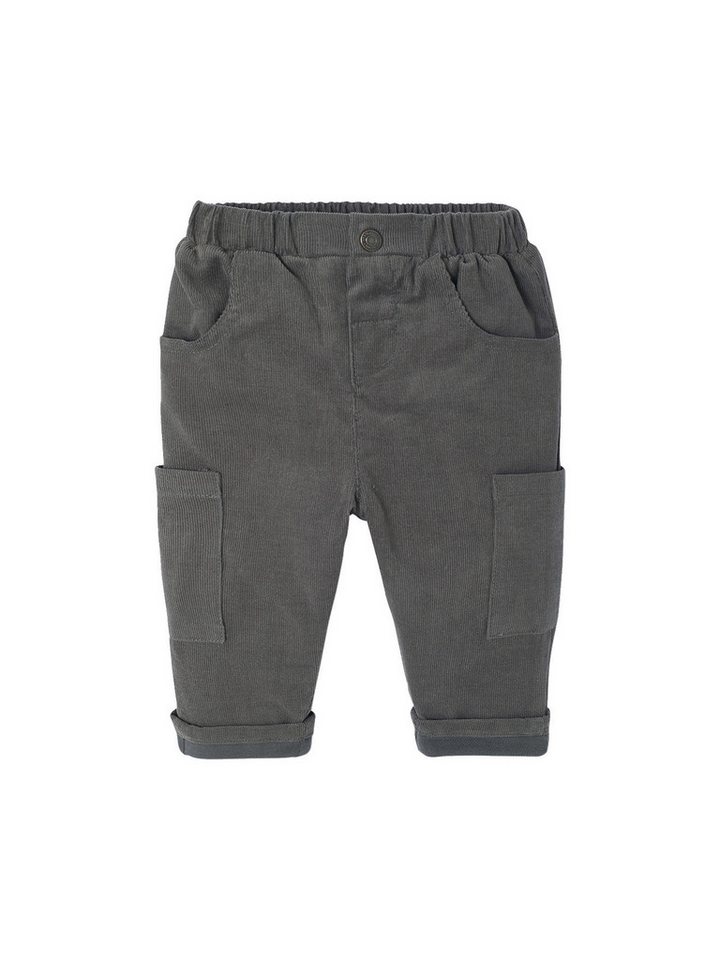vertbaudet Cargohose Gefütterte Baby Cordhose im Cargo-Stil, Dehnbund von vertbaudet