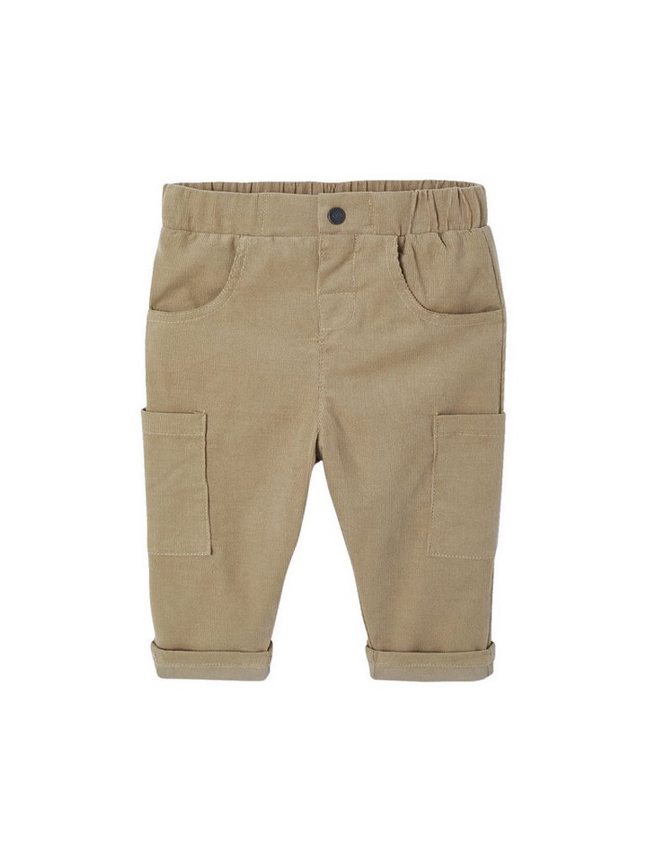 vertbaudet Cargohose Gefütterte Baby Cordhose im Cargo-Stil, Dehnbund von vertbaudet