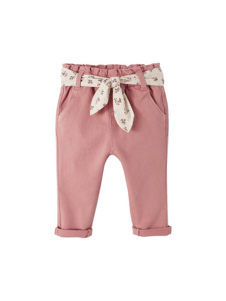 vertbaudet Cargohose Baby Hose mit Stoffgürtel von vertbaudet