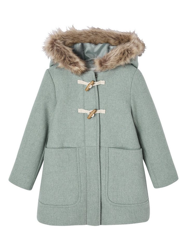 vertbaudet Dufflecoat Mädchen Dufflecoat mit Kapuze & Knebelknöpfen von vertbaudet