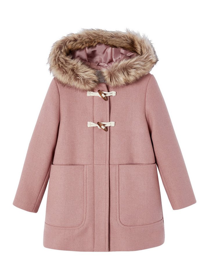 vertbaudet Dufflecoat Mädchen Dufflecoat mit Kapuze & Knebelknöpfen von vertbaudet