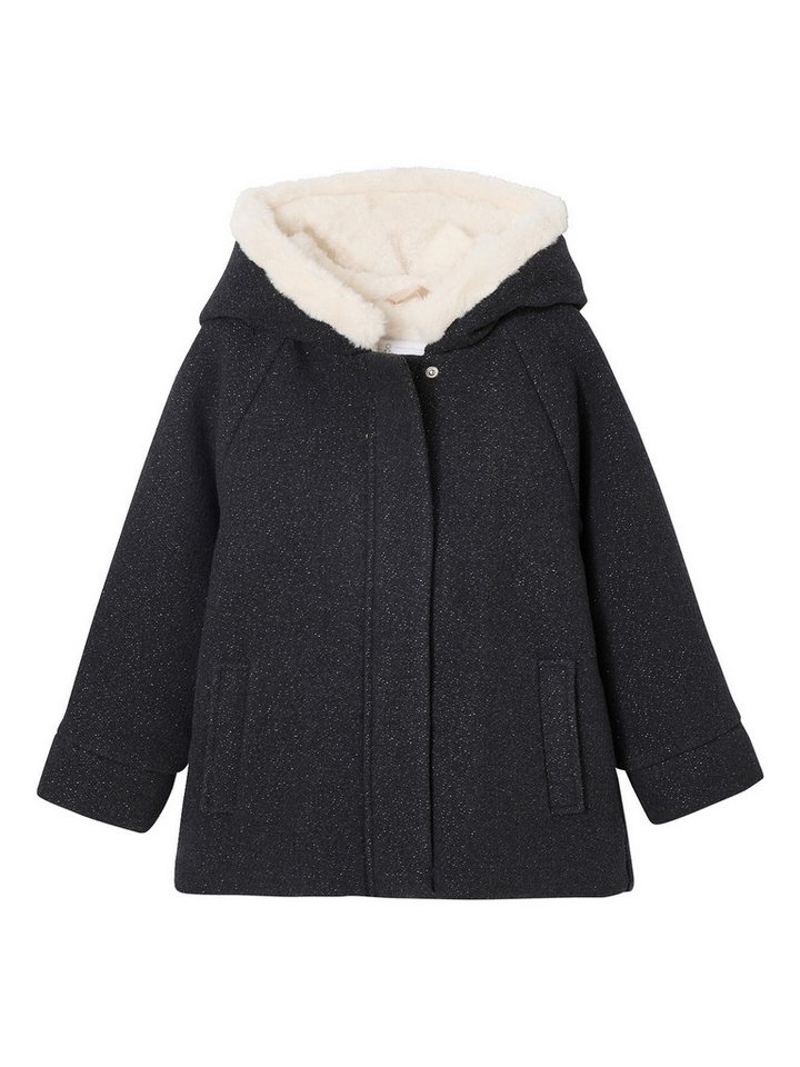 vertbaudet Dufflecoat Mädchen Wintermantel, Woll-Mix von vertbaudet