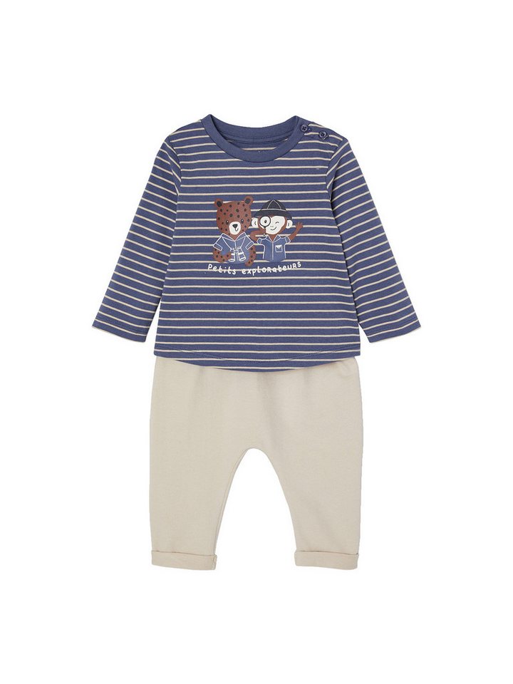 vertbaudet Sweatshirt Baby-Set: Shirt & Sweathose von vertbaudet