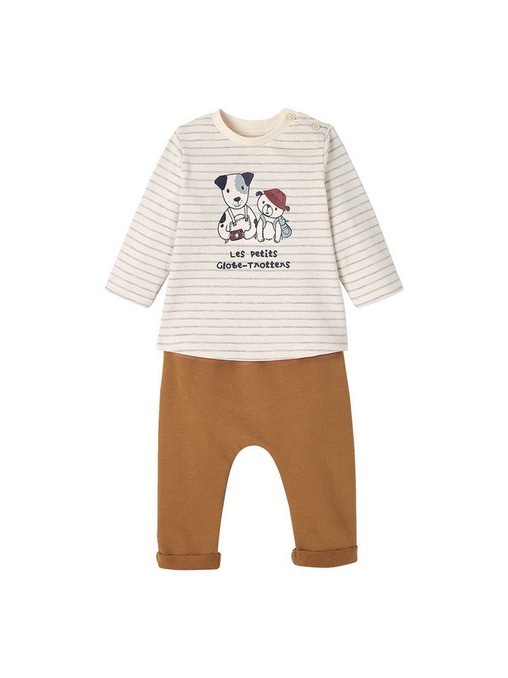 vertbaudet Sweatshirt Baby-Set: Shirt & Sweathose von vertbaudet