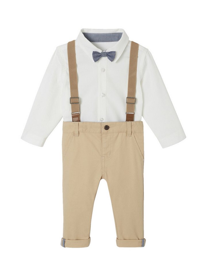 vertbaudet Hose & Shorts Festliches Baby-Outfit, 4 Teile 4er-Pack von vertbaudet