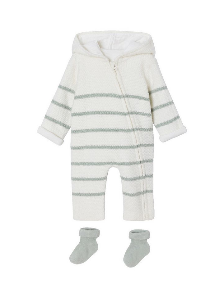 vertbaudet Latzhose Baby-Set: Strick-Overall & Socken von vertbaudet