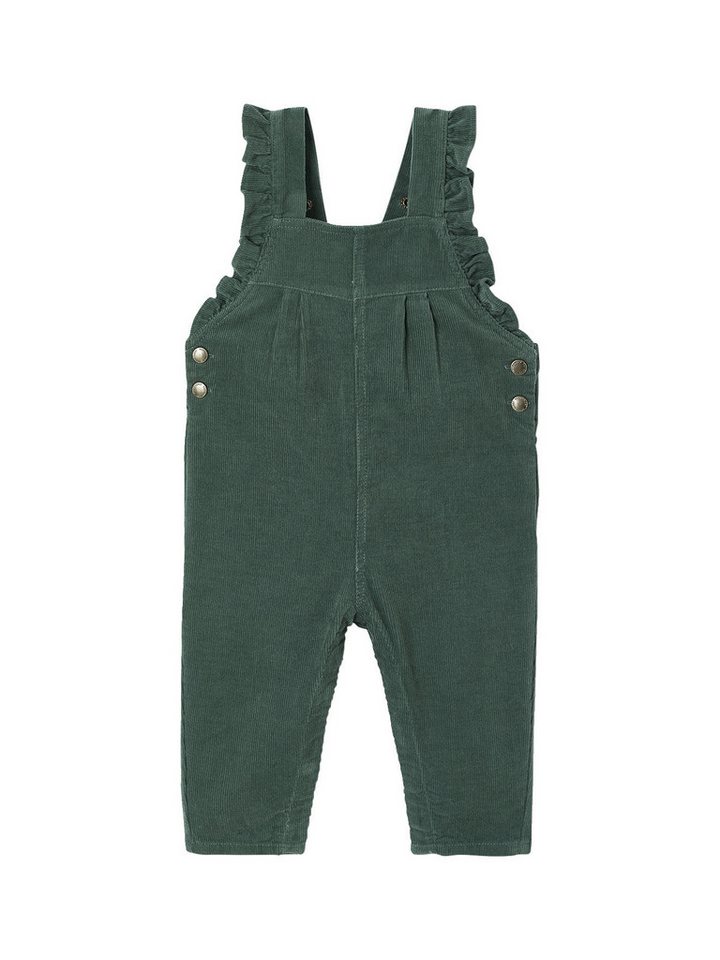 vertbaudet Jumpsuit Mädchen Baby Cord-Latzhose mit Volants von vertbaudet