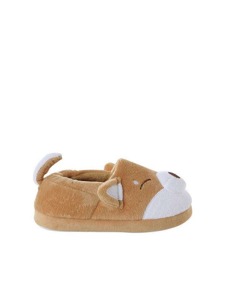 vertbaudet Kinder Hausschuhe im Hunde-Design Hausschuh von vertbaudet