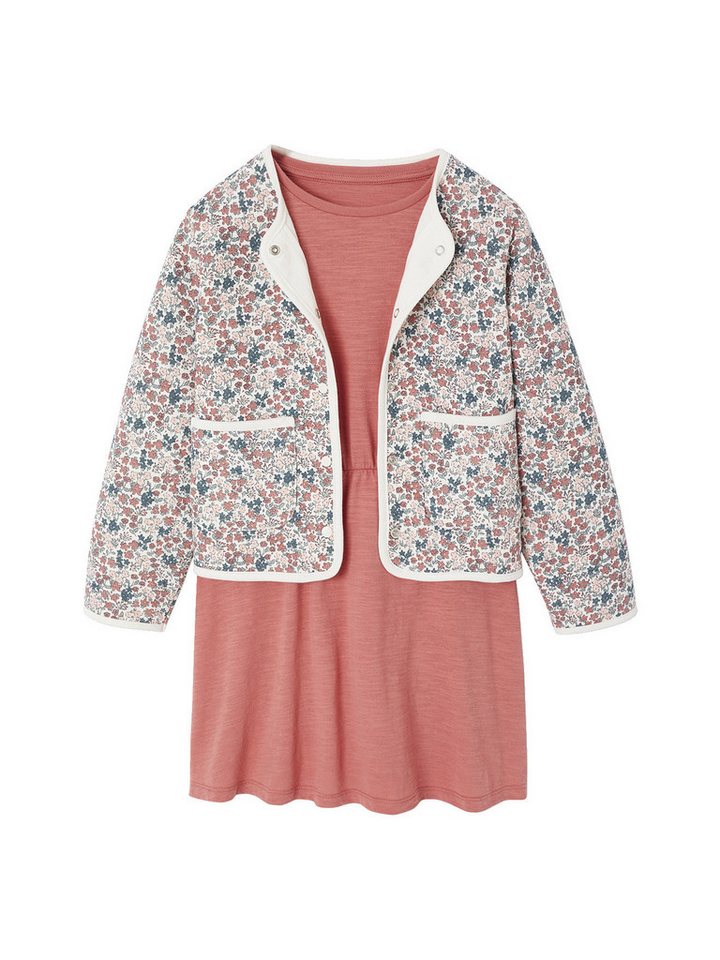 vertbaudet Kleid & Hose Mädchen-Set: Wattierte Jacke & Kleid von vertbaudet