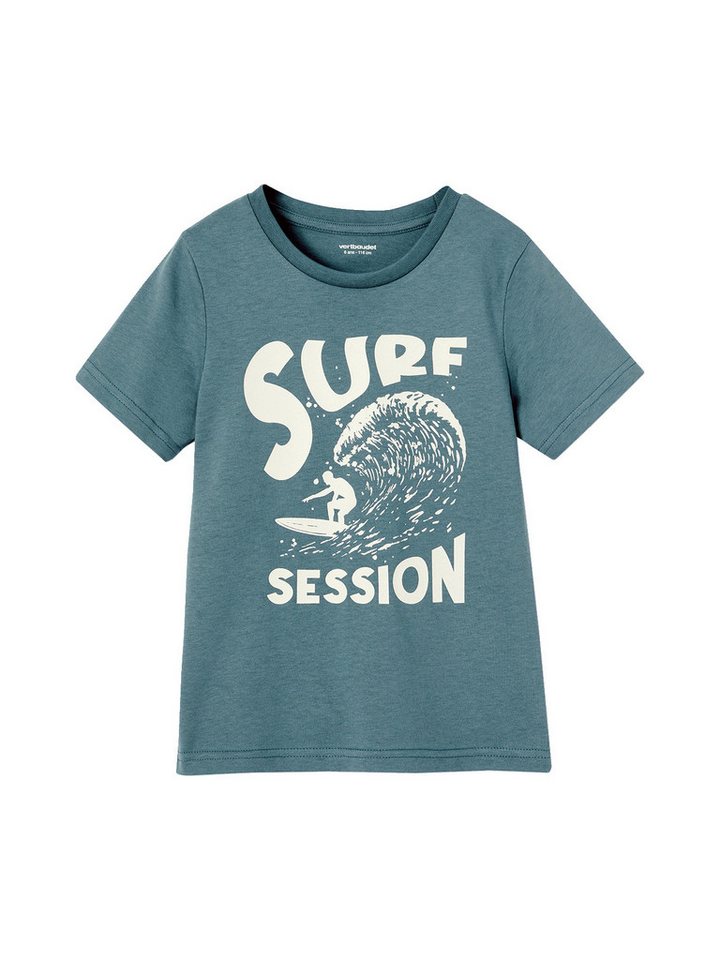 vertbaudet Kurzarmshirt Jungen T-Shirt BASIC mit Print vorn vertbaudet Kurzarmshirt Jungen T-Shirt BASIC mit Print vorn von vertbaudet