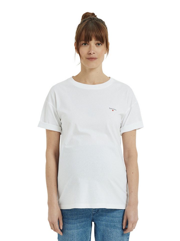 vertbaudet Umstandsshirt Kurzärmeliges Umstands-Shirt BASIC von vertbaudet